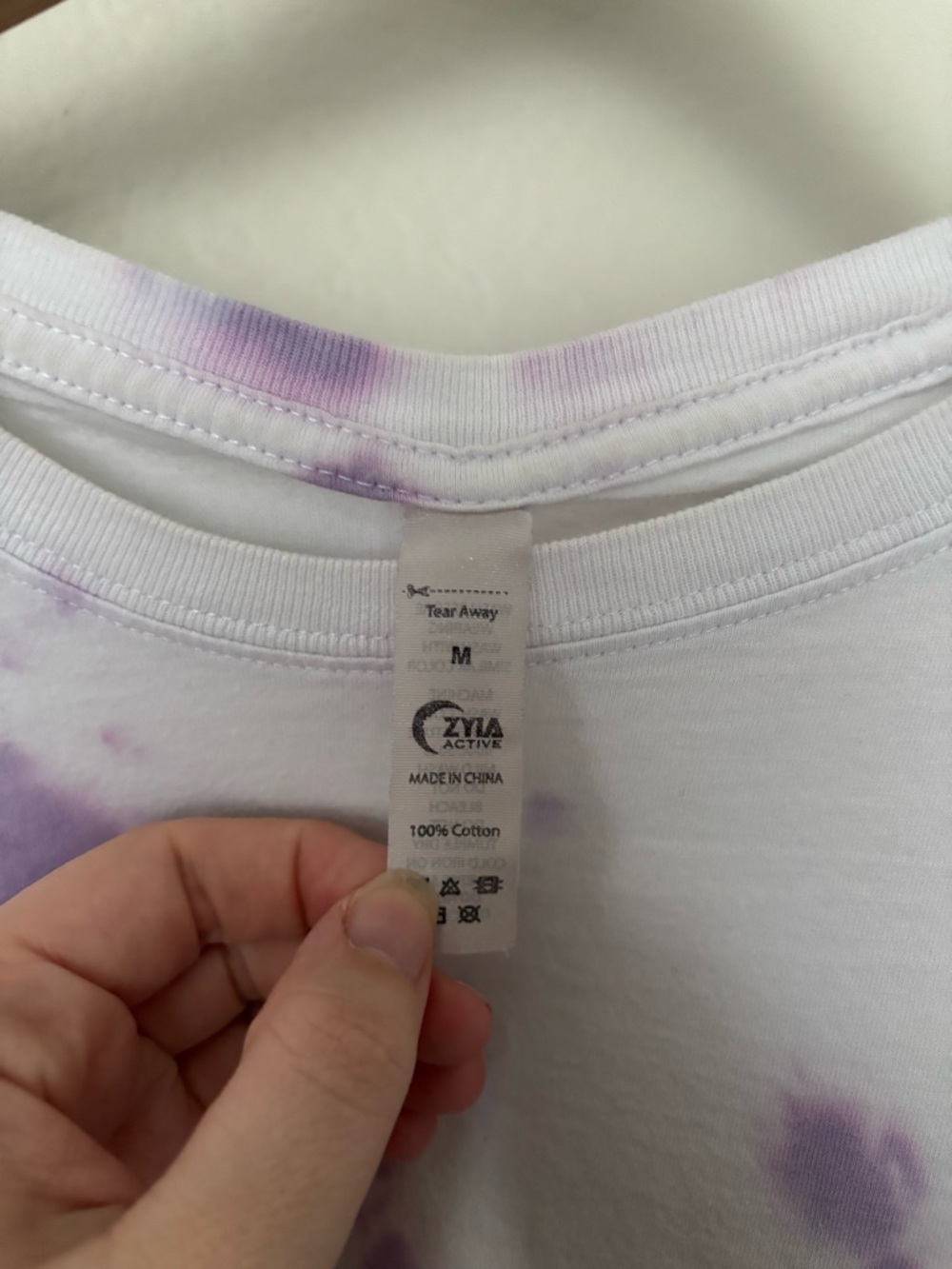 Zyia Active Purple Hendrix Tie-Dye Long Sleeve Tee | Size M | Great Condition - Picture 5 of 5